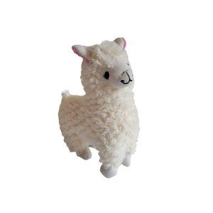 Alpacasso Amuse Cream Alpaca Llama Pink Ears Plush Stuffed Animal Toy
